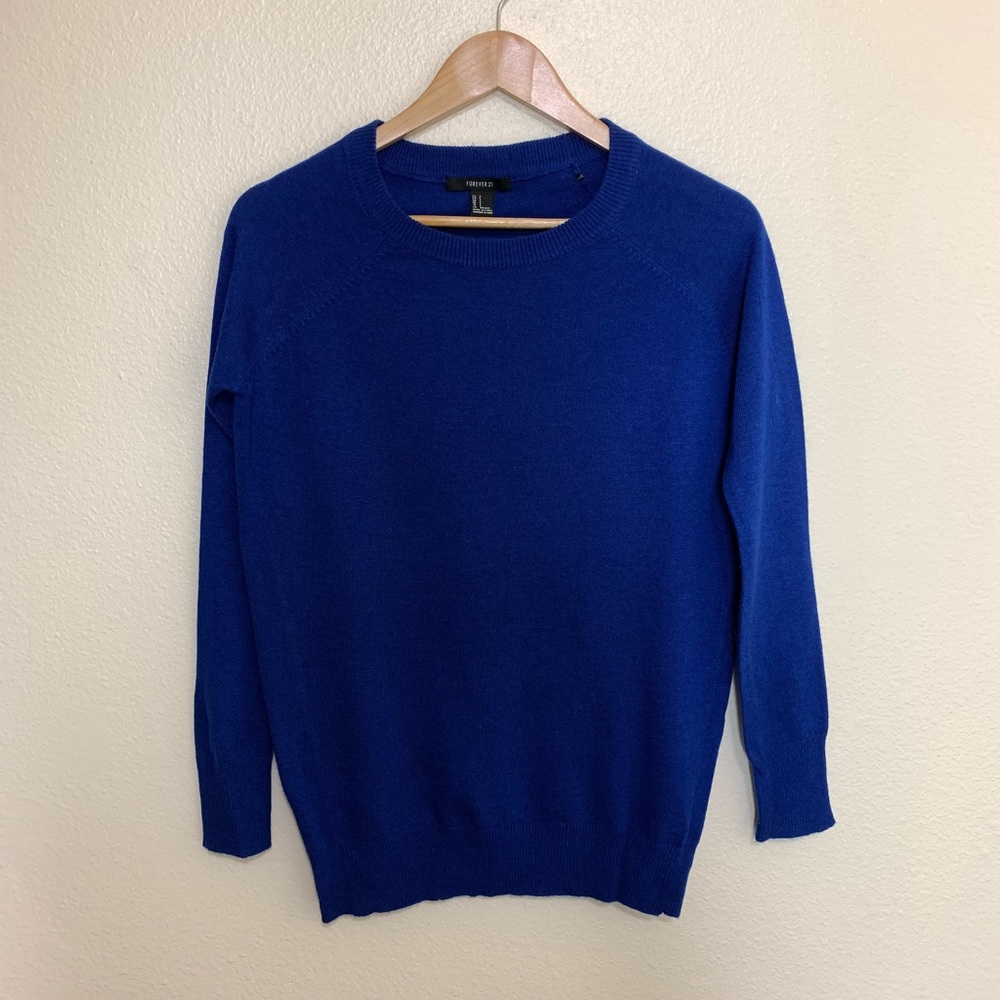 Forever 21 Cobalt Blue Sweater